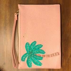 Kate Spade palm tree wristlet